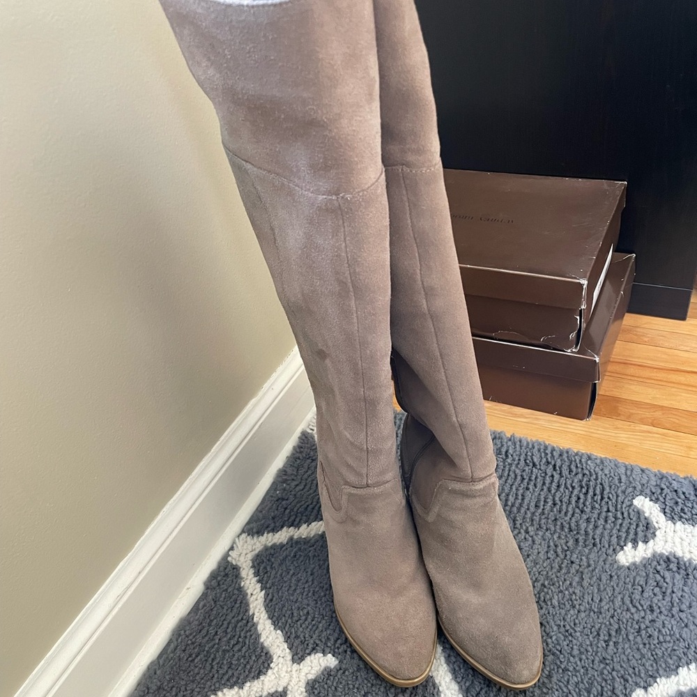 Over the knee tan suede boots. Size 8.5
